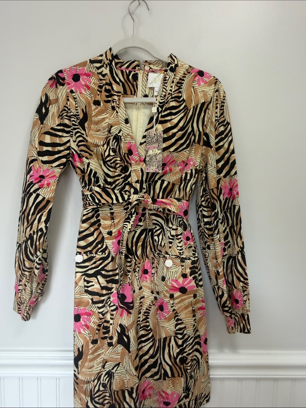 Lilly Pulitzer Phillipa Stretch Poplin El Morocco Animal Print - Picture 4 of 10